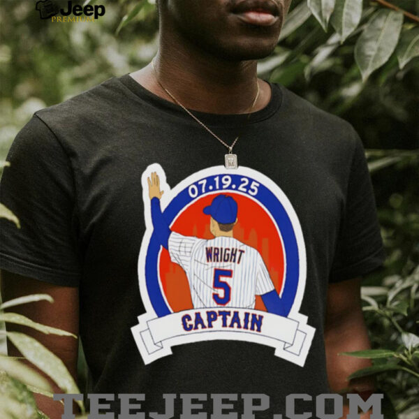 David Wright Captain New York Mets baseball player graphic shirt