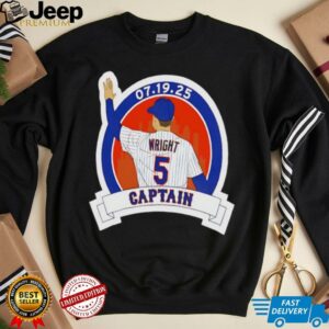 David Wright Captain New York Mets baseball player graphic shirt