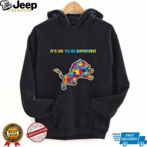 Detroit Lions Autism Awareness It’s ok to be different Shirt
