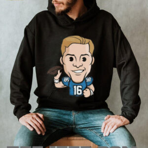 Detroit Lions Jared Goff Emoji Washed Oversized Vintage Men's Shirt