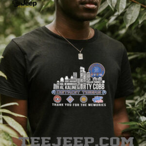 Detroit Tigers 2025 thank you for the memories players names city skyline Shirt