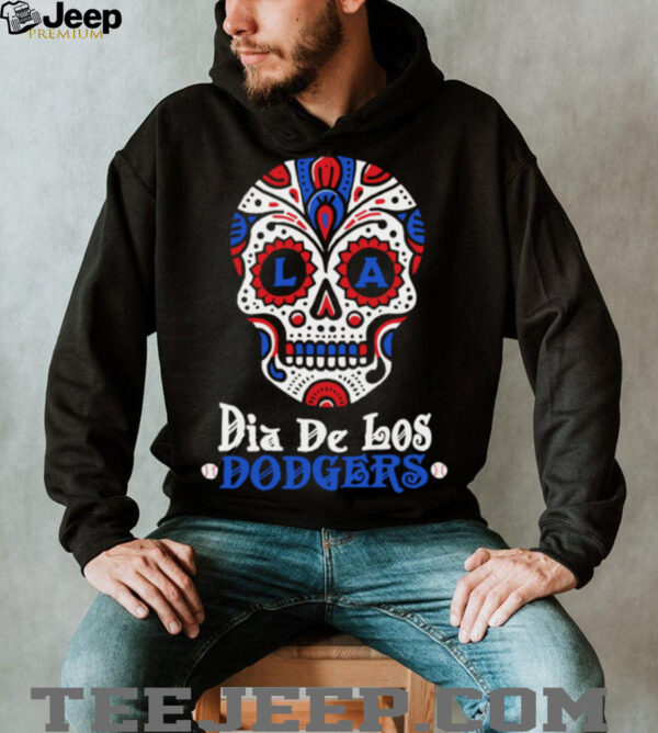 Dia De Los Dodgers Los Angeles Dodgers Sugar Skull Shirt