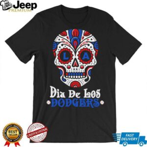 Dia De Los Dodgers Los Angeles Dodgers Sugar Skull Shirt