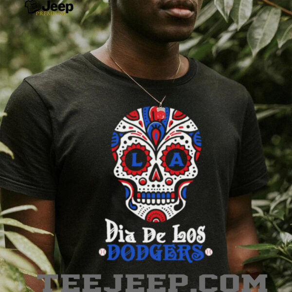 Dia De Los Dodgers Los Angeles Dodgers Sugar Skull Shirt
