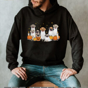 Dogs Ghosts Cute Dogs Dressed As Ghost Halloween Dog Shirt