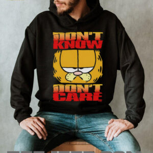Don’t know don’t care orange cat shirt