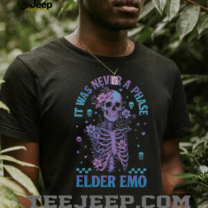 Elder Emo Club Skeleton It Was Never A Phase Sweatshirt