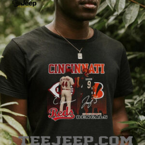 Elly De La Cruz Cincinnati Reds Joe Burrow Cincinnati Bengals signature sports shirt