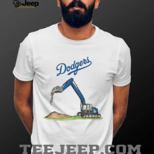 Excavator vs Los Angeles Dodgers MLB Baseball sports fans shirt
