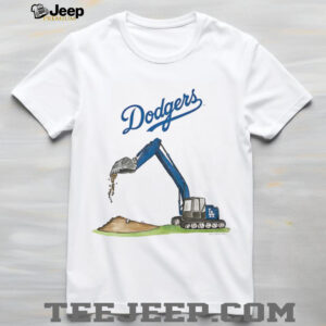 Excavator vs Los Angeles Dodgers MLB Baseball sports fans shirt