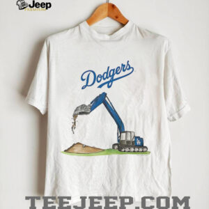 Excavator vs Los Angeles Dodgers MLB Baseball sports fans shirt