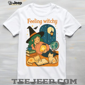 Feeling Witchy Magical Cozy Night Vibes Shirt
