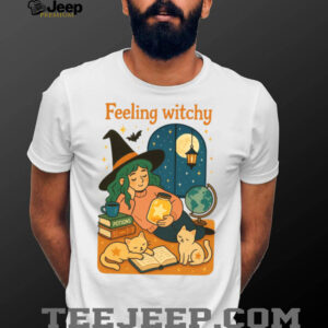 Feeling Witchy Magical Cozy Night Vibes Shirt
