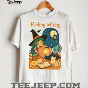 Feeling Witchy Magical Cozy Night Vibes Shirt