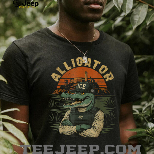 Florida Alligator Ice Funny Trump 2025 T Shirt