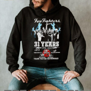 Foo Fighters 31 years 1994 2025 thank you for the memories signature shirt