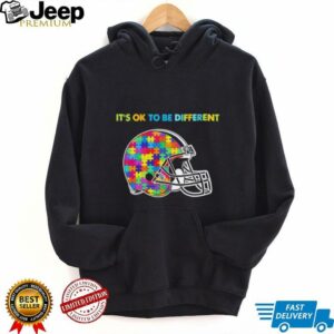 Football Helmet Autism awareness It’s ok to be different Shirt