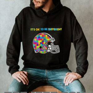 Football Helmet Autism awareness It’s ok to be different Shirt
