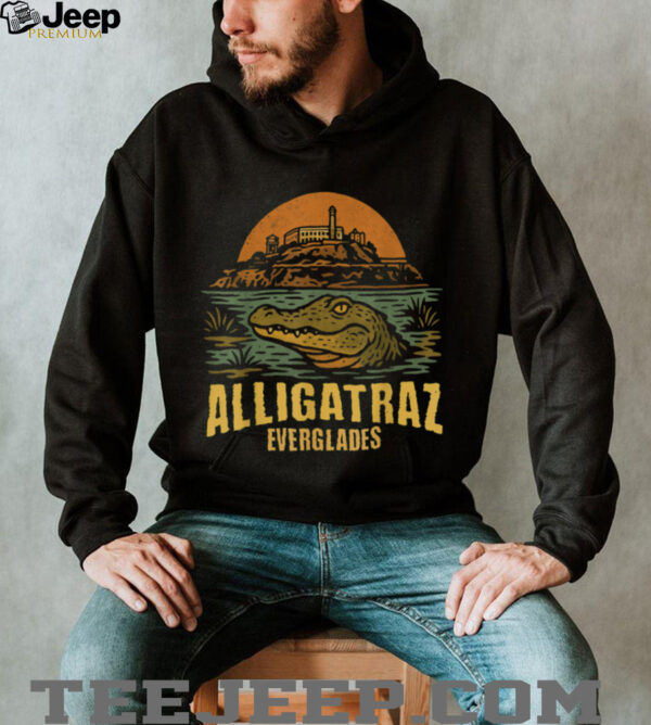 Funny Meme Florida Everglades Alligatraz Alligator Alcatraz T Shirt