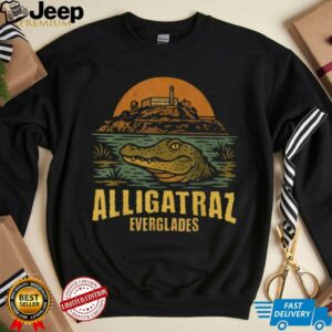 Funny Meme Florida Everglades Alligatraz Alligator Alcatraz T Shirt