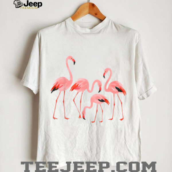 Funny Retro Flamingo Gift for Women Girls Flamingo Lovers T Shirt