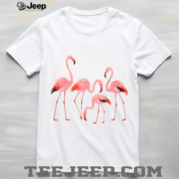 Funny Retro Flamingo Gift for Women Girls Flamingo Lovers T Shirt