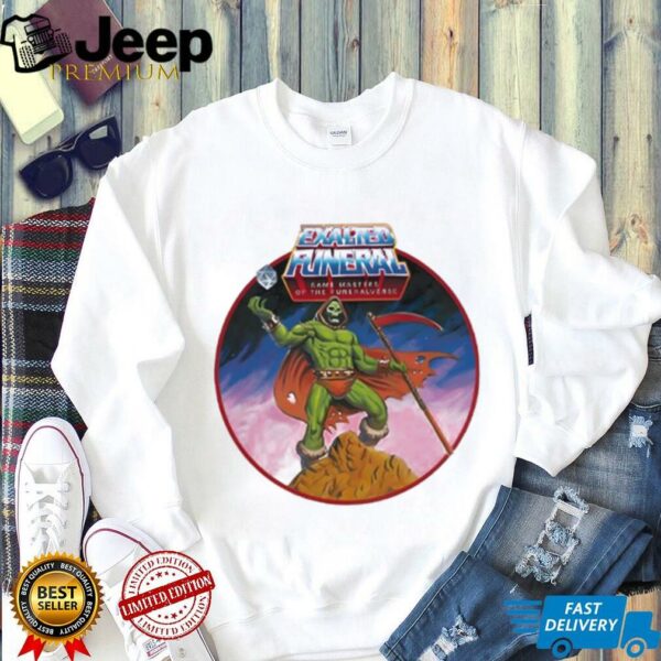 Game Masters of the Funeral verse Skully tor Ringer shirt