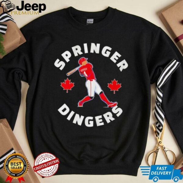 George Springer Toronto Blue Jays Canada Day Springer Dingers shirt