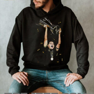 Gilberto Mora holding Trophy Concacaf Gold Cup Mexico 2025 Champions shirt