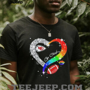 Go Kansas City Chiefs Diamond Heart Lgbt Pride T shirt