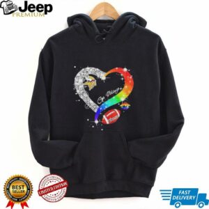Go Minnesota Vikings Diamond Heart Lgbt Pride T shirt