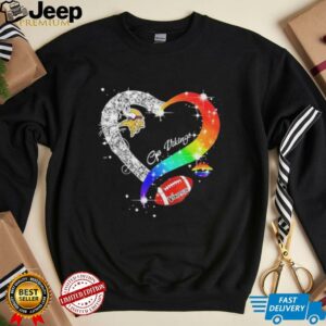 Go Minnesota Vikings Diamond Heart Lgbt Pride T shirt