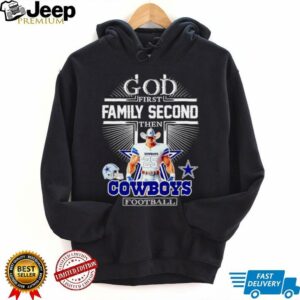 God first family second then Dallas Cowboys Football mascot shirtGod first family second then Dallas Cowboys Football mascot shirt