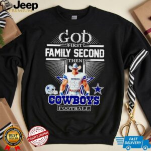 God first family second then Dallas Cowboys Football mascot shirtGod first family second then Dallas Cowboys Football mascot shirt