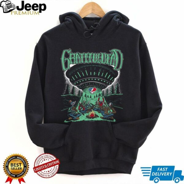 Grateful Dead Skeletons and Aliens Camping Band Shirt