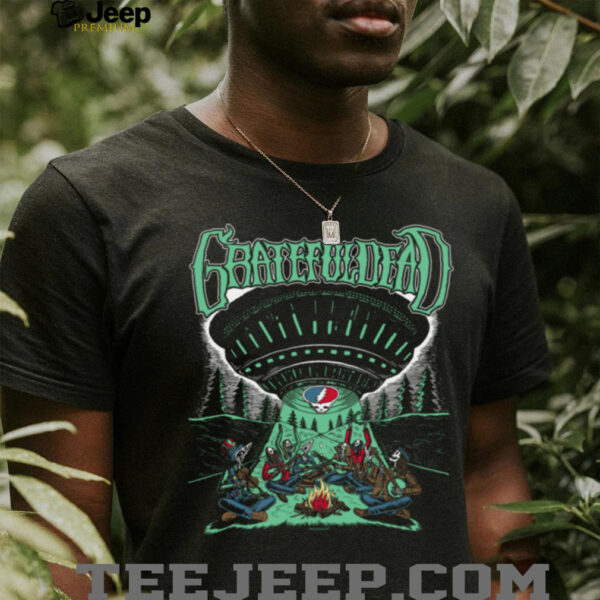 Grateful Dead Skeletons and Aliens Camping Band Shirt