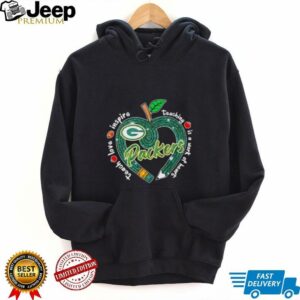 Green Bay Packers Teach love inspire teaching is a work of heart Shirt