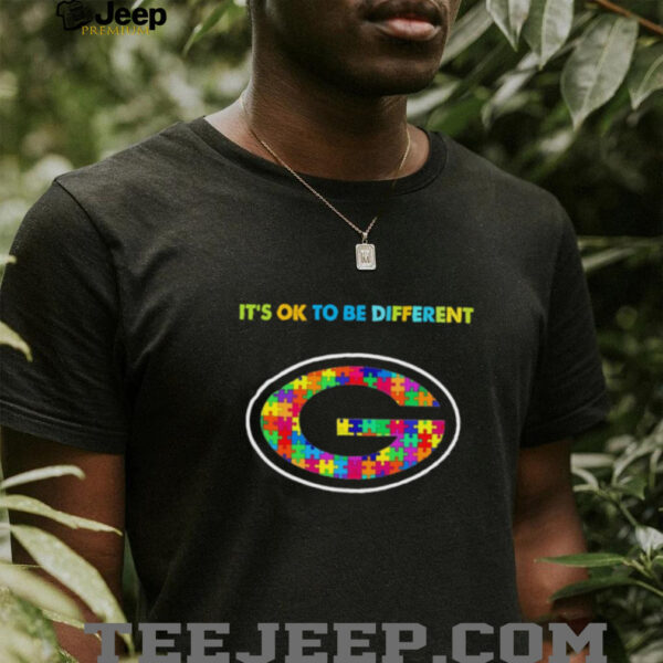 Green Bay Packers x Autism awareness it’s ok to be different Shirt