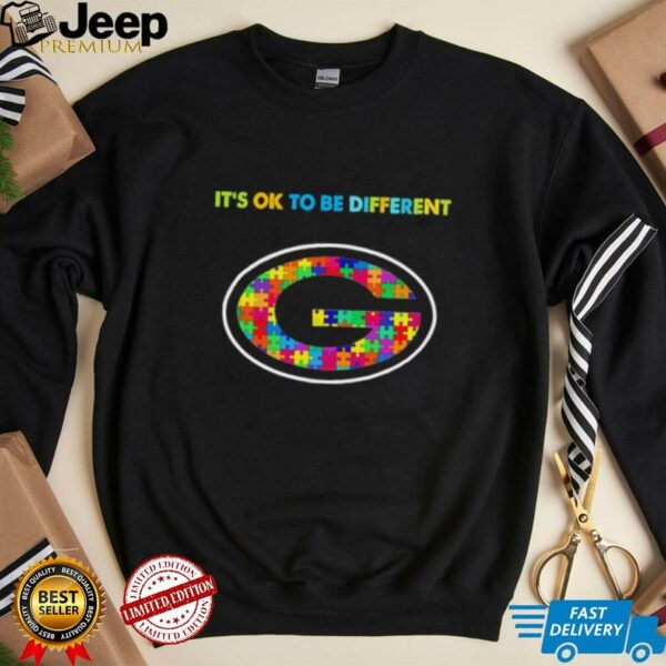 Green Bay Packers x Autism awareness it’s ok to be different Shirt