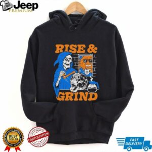 Grim reaper spinning earth rise and grind shirt