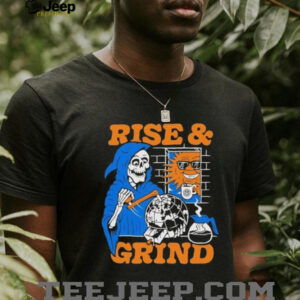 Grim reaper spinning earth rise and grind shirt