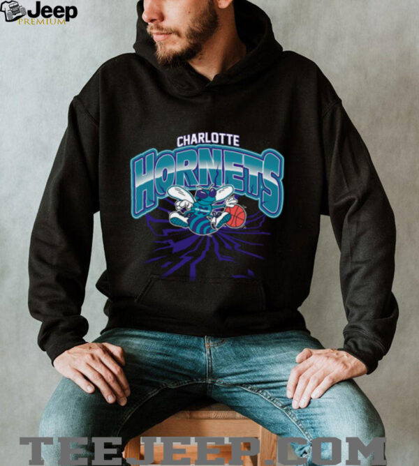 Men’s White Charlotte Hornets Earthquake Shirt