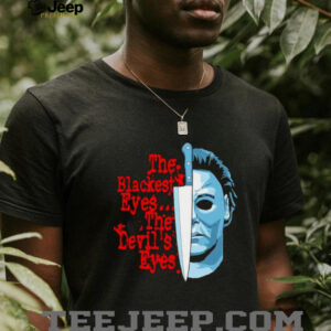 Halloween Michael Myers knife the blackest eyes the devil’s eyes shirt