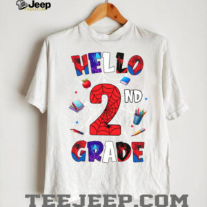 Hello 2nd Grade Squad Spider Back To School Second Grade Shirt