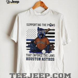 Houston Astros supporting the paws that enforce the laws shirt