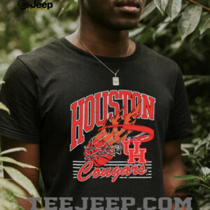 Houston Cougars Basketball fire ball shirt