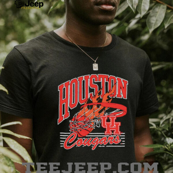 Houston Cougars Basketball fire ball shirt