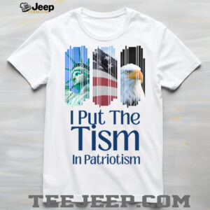I Put The Tism In Patriotism Retro Autism Support USA...