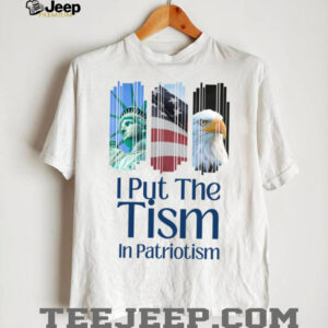 I Put The Tism In Patriotism Retro Autism Support USA Shirt