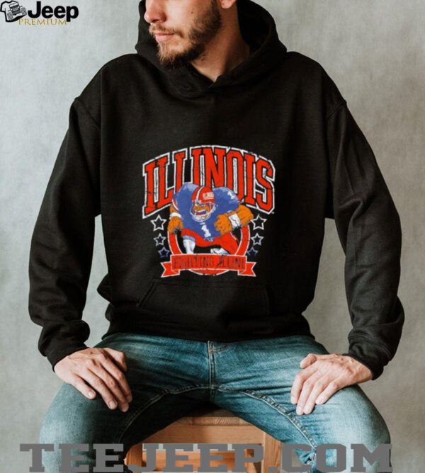 Illinois Fighting Irish Football player vintage shirt